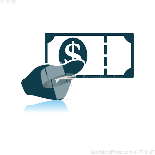 Image of Hand Holding Money Icon