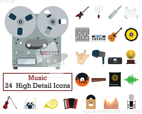 Image of Set of 24  Music Icons