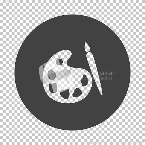 Image of School palette with brush icon