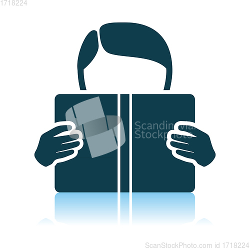 Image of Boy Reading Book Icon
