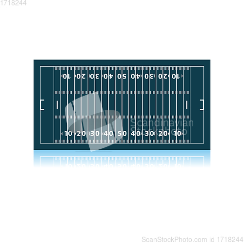 Image of American Football Field Mark Icon