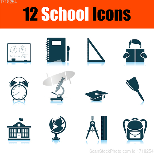 Image of School Icon Set