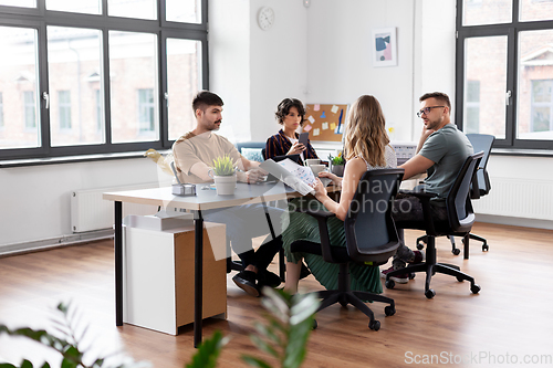 Image of business team or startuppers working at office