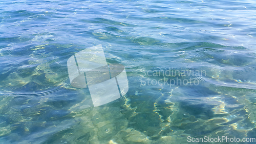 Image of Clear turquoise sea water