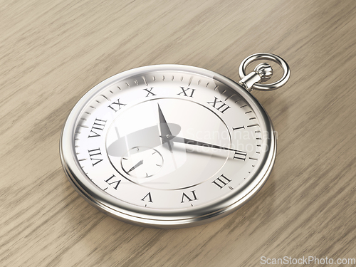 Image of Luxury platinum pocket watch