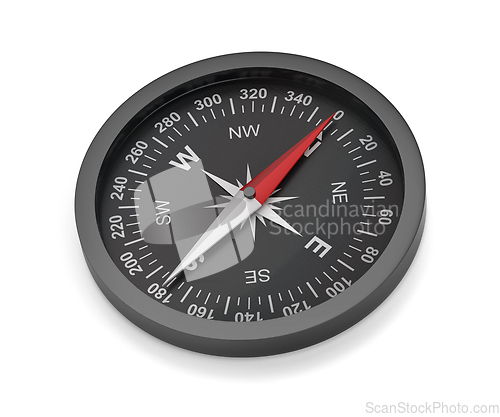 Image of Modern black compass