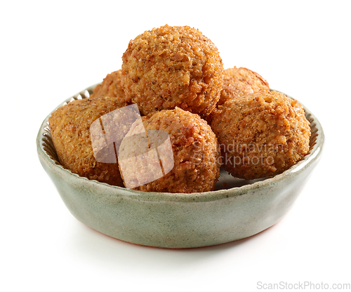 Image of bowl of falafel balls