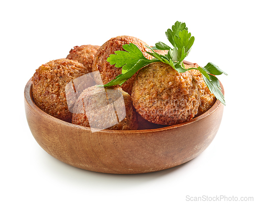 Image of bowl of fried falafel