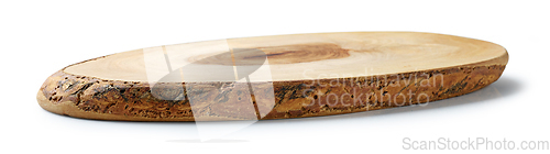 Image of new empty olive wood cutting board