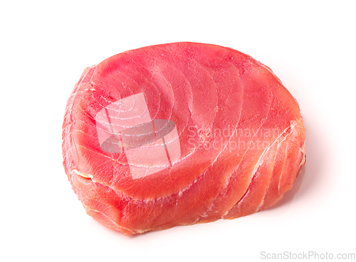 Image of fresh raw tuna steak