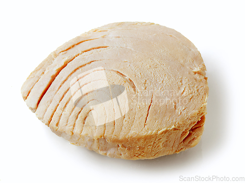 Image of boiled tuna slice