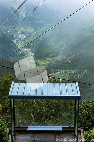 Image of mountain bus stop