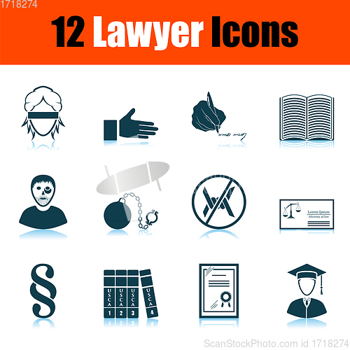 Image of Lawyer Icon Set