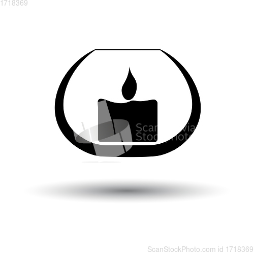 Image of Candle In Glass Icon