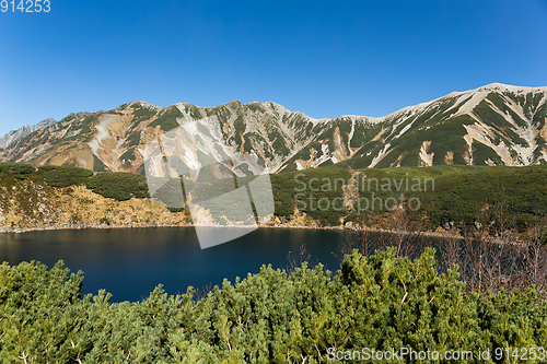 Image of Mount Tate and Mikuri Pond