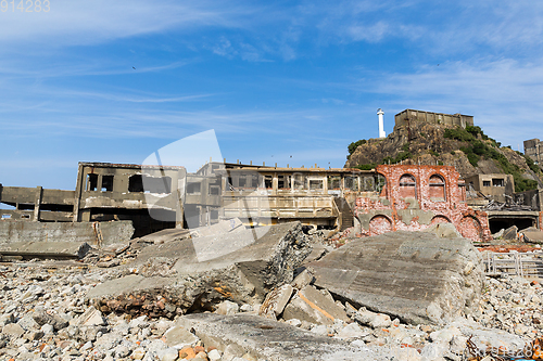 Image of Battleship island in Nagasaki city