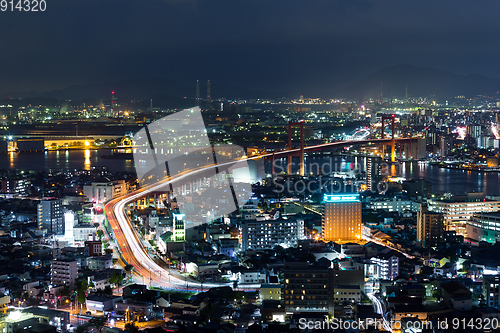 Image of Kitakyushu cityscape at night