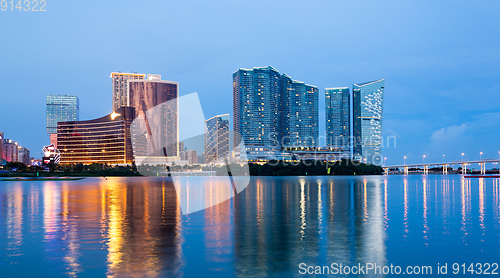 Image of Macao city at night