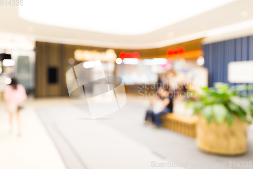 Image of Blur view of shopping mall