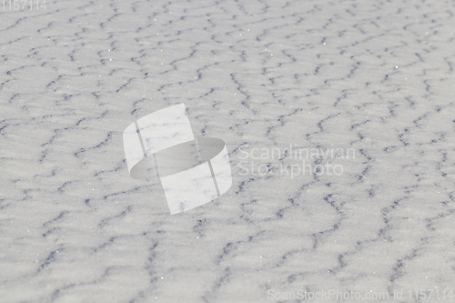 Image of wavy snowy surface