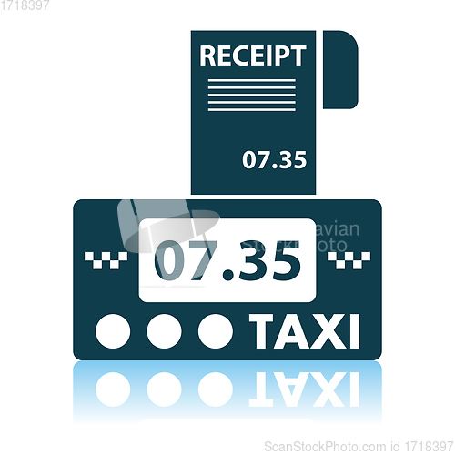 Image of Taxi Meter With Receipt Icon