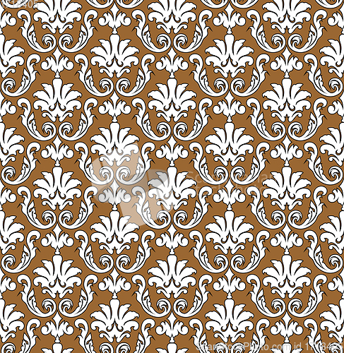 Image of Damask Seamless Outline Pattern