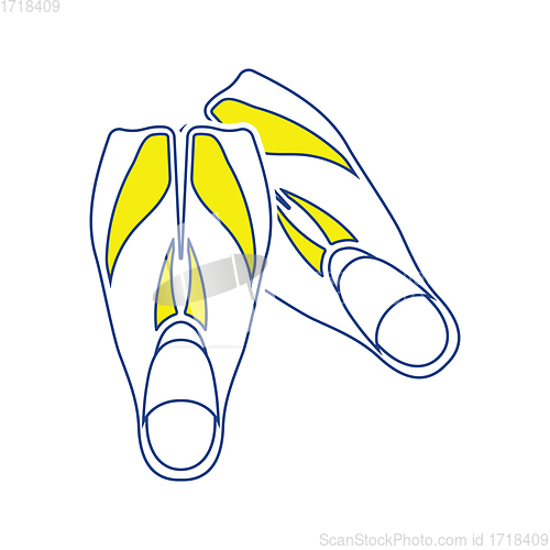 Image of Icon of swimming flippers 