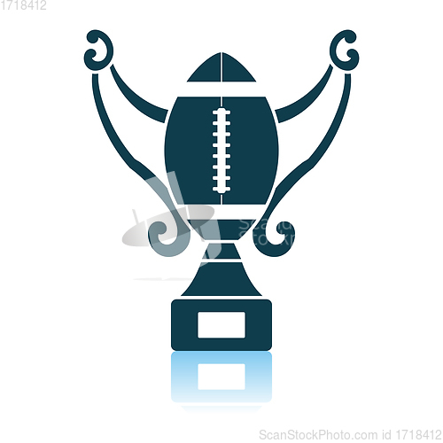 Image of American Football Trophy Cup Icon