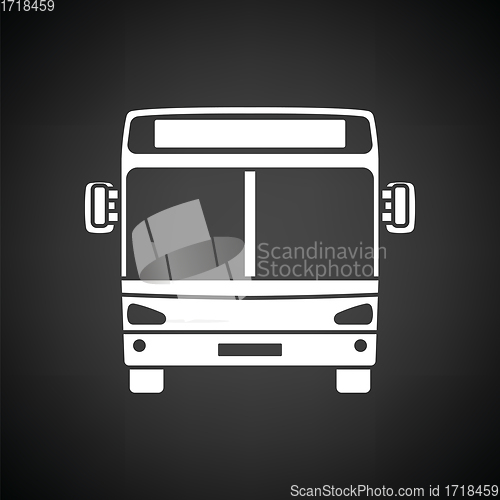 Image of City bus icon front view