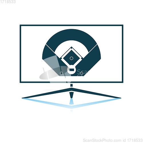 Image of Baseball Tv Translation Icon