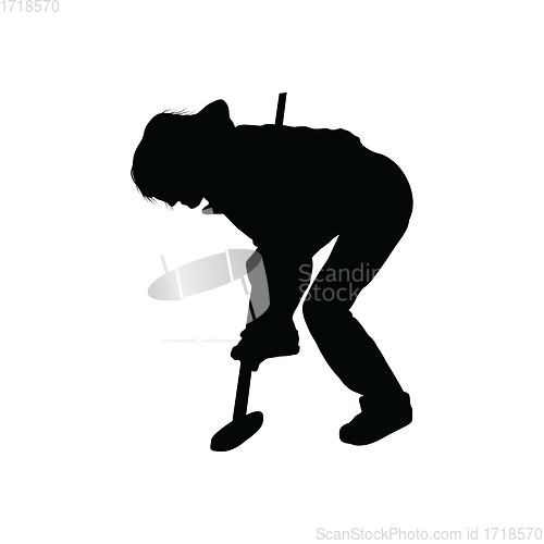 Image of Curling silhouette