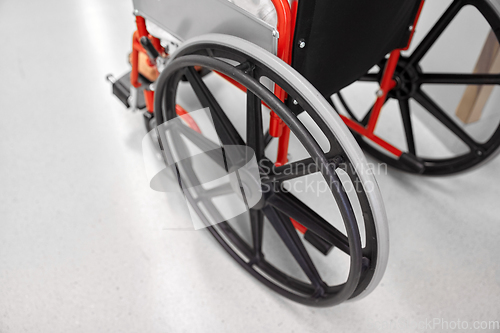 Image of patient in wheelchair at hospital or nursing home