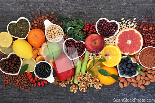 Image of Healthy Heart Food High In Flavonoids and Polyphenols