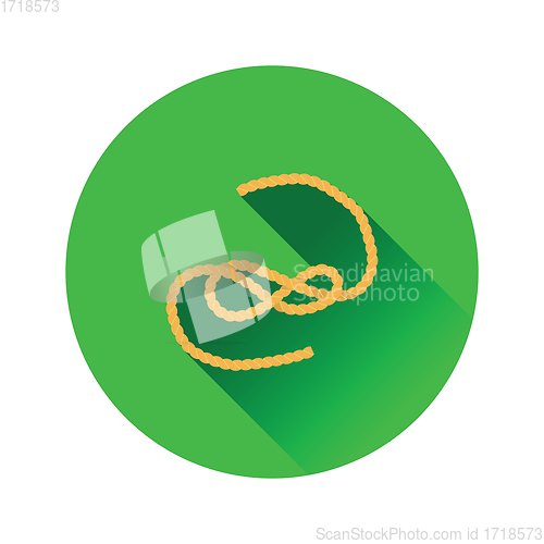 Image of Flat design icon of rope