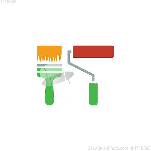 Image of Icon of construction paint brushes