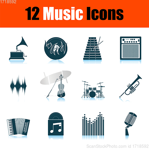 Image of Set of Music Icons