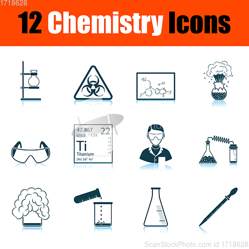 Image of Chemistry Icon Set