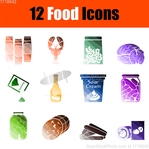 Image of Food Icon Set