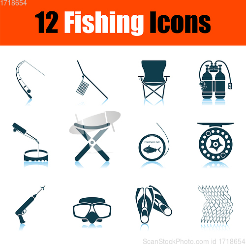 Image of Fishing Icon Set