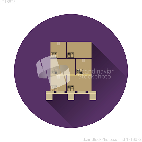 Image of Cardboard package box icon