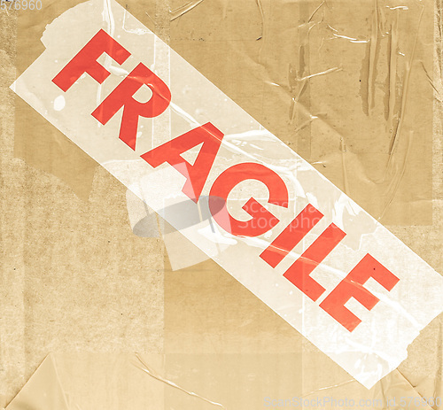 Image of Vintage looking Fragile picture