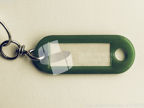 Image of Vintage looking Green keyring