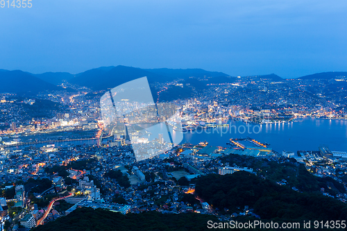 Image of Nagasaki city night