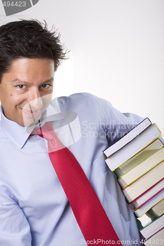 Image of businessman books