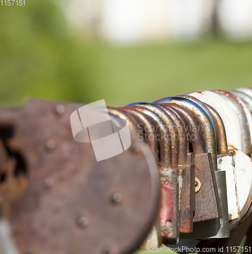 Image of old and new metal locks