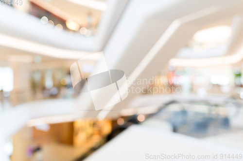 Image of Shopping mall blurred background