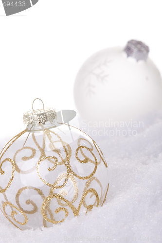 Image of christmas white background