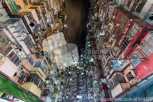 Image of Building in Hong Kong at night