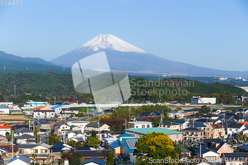 Image of Fujisan in Shizuoka of Japan