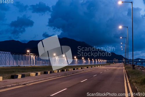 Image of City road at night